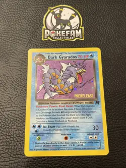 Dark Gyarados Prerelease 08/82 Wotc Promo Holo Team Rocket Pokemon Tcg 08 - Image 1