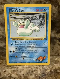 Pokemon Misty's Seel 91/132 WotC Gym Challenge Common LP - Image 1