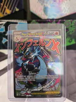 Pokemon Phantasmal Flames MEGA CHARIZARD X EX #23 Black Star Promo From UPC - Image 1