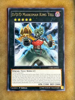 Yugioh D/D/D Marksman King Tell CORE-EN052 Rare 1st Ed MP - Image 1