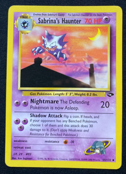 Pokemon Card - Sabrina's Haunter Gym Challenge 55/132 Uncommon LP - Image 1