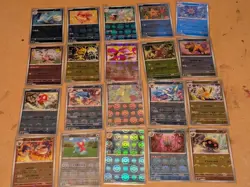 Japanese 151 sv2a Pokeball Reverse Holo 20 Card Bundle - 117 to 140 - No Repeats - Image 1