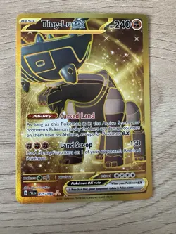 Ting-Lu ex 275/193 Gold Hyper Rare Full Art Card -Paldea Evolved Pokemon NM - Image 1