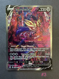 Pokemon Zamazenta v Holo Card GG54/GG70 Crown Zenith NM Condition - Image 1