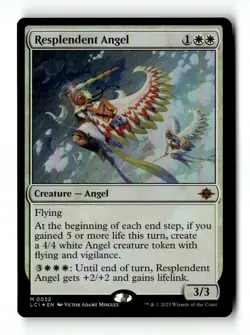 MTG | Resplendent Angel | LCI | Foil | Moderately Played | English - Image 1