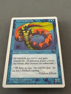 Lord of Atlantis MTG 5th Edition-Never Played NM-Vintage Magic the Gathering - Image 3