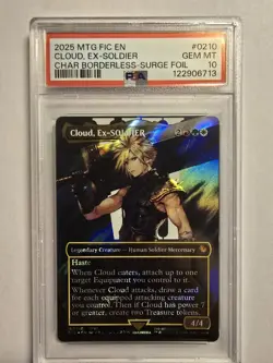 Cloud, Ex-SOLDIER (Borderless) (Surge Foil) Commander: Final Fantasy Foil - Image 1
