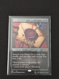 MTG Etched FOIL Imperial Seal Double Masters 2022 - Image 1