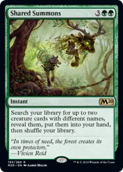 1 x Shared Summons - Core Set 2020 - NM-Mint - MTG - Image 1