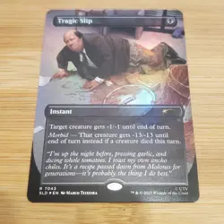1x Tragic Slip, Secret Lair 7043 Foil, The Office - Kevin, Magic MTG NM 001 - Image 1