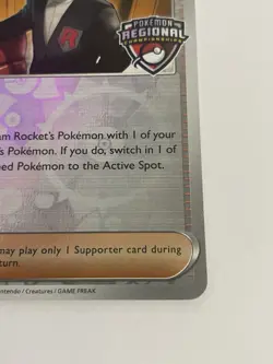 Team Rocket's Giovanni - 174/182 - Pokemon Regional Championship Promo - Image 4