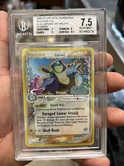 Pokemon Blastoise Delta Species 2/100 BGS 7.5 2006 Holo EX Crystal Guardians - Image 1