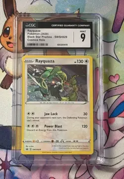Rayquaza SWSH029 Cosmos Holo Black Star Promo Pokemon TCG CGC Mint 9 - Image 1