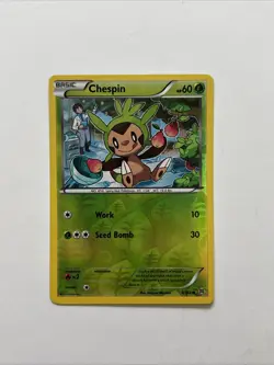 Chespin (8) 8/162 Rev Reverse Holo XY Breakthrough Pokemon NM - Image 1