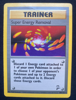 Pokemon TCG Super Energy Removal Base set 2 108/130 Regular Rare (HP) - Image 1