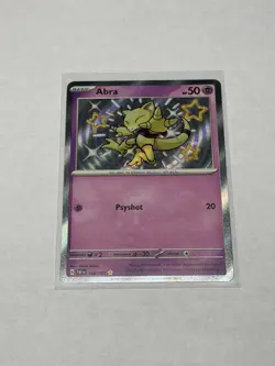 2023 Pokemon Scarlet & Violet Paldean Fates Abra #148/091 Shiny Rare NEAR MINT - Image 1