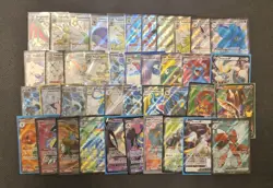 Lotto 41 Carte Pokemon Ex Full Art e V Nm Pack Fresh - Image 1