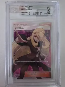 Cynthia Full Art #148/156 Ultra Prism (2018) - BGS 9 Graded - Pokemon TCG Traine - Image 1