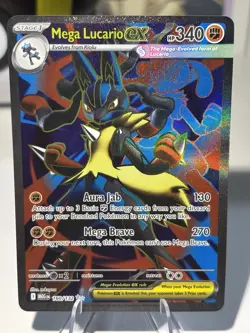 Pokemon 2025 Mega Evolution Mega Lucario EX 160/132 Ultra Rare Near Mint - Image 1