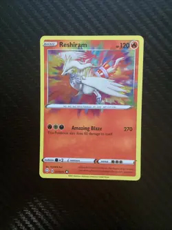 Pokemon TCG Reshiram 017/072 Shining Fates Amazing Rare Holofoil Near Mint - Image 1