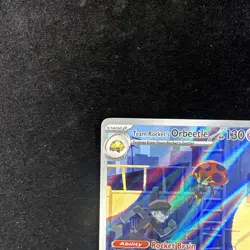 Team Rocket's Orbeetle 198/182 Sv10: Destined Rivals Holo Pokemon TCG Near Mint - Image 3