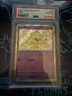 Pokemon Abra 148/091 Paldean Fates Shiny Rare Holo PSA 10 Gem MT 2024 - Image 1