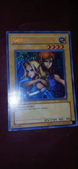 Yugioh Lon-000 Secret Rare Gemini Elf - Image 1