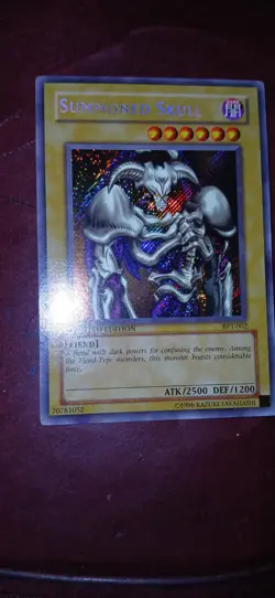 Yugioh Bpt-002 Secret Rare Tin Promo Summoned Skull - Image 1