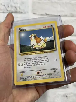 Pokemon Card Pidgey 57/102 Base Set Vintage Vtg NM/MT Never Played Nintendo TCG - Image 2