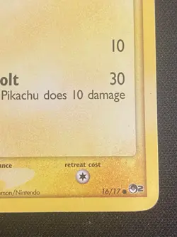 Pokemon Pikachu Card 16/17 Common Pop Series 2 LP Condition - Image 3