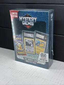 Pokemon 2025 Mystery Gems 1 CGC Graded Card & 1 TCG Booster Pack New Sealed Box - Image 2