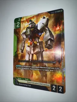 Gundam Card Game - GD02-021 LR Gundam AGE-1 Normal TCG CCG English - Image 3
