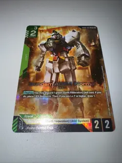 Gundam Card Game - GD02-021 LR Gundam AGE-1 Normal TCG CCG English - Image 4