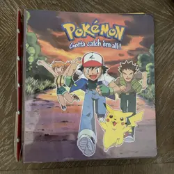 Pokemon Card Lot in Vintage 1999 Plymouth 3 Ring Card Binder Nintendo Pokemon - Image 1