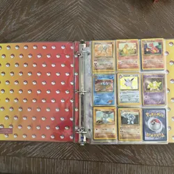 Pokemon Card Lot in Vintage 1999 Plymouth 3 Ring Card Binder Nintendo Pokemon - Image 2