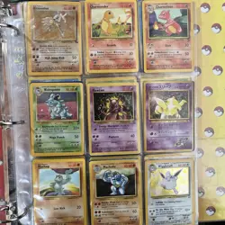 Pokemon Card Lot in Vintage 1999 Plymouth 3 Ring Card Binder Nintendo Pokemon - Image 4