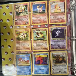 Pokemon Card Lot in Vintage 1999 Plymouth 3 Ring Card Binder Nintendo Pokemon - Image 5