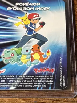 Pokemon Gengar 2015 Kelloggs India Promo Evolution Index Card Foil XY NM - Image 4