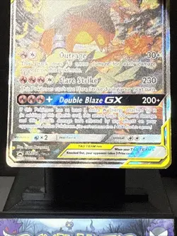 Pokemon Card Reshiram & Charizard GX SM201 Holo Black Star Promo Rare Played - Image 3