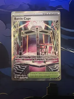 Pokemon TCG Battle Cage - 116 Phantasmal Flames Full Art Stadium Rare Card NM - Image 1