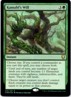 Kamahl's Will - FOIL - Commander Legends - 238 NM - Image 1