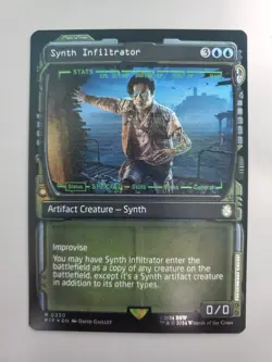 MTG Synth Infiltrator Fallout 330 Foil Showcase Rare - Image 1