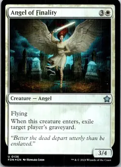 Angel of Finality 136 U Foundations NM Foil MTG - Image 1