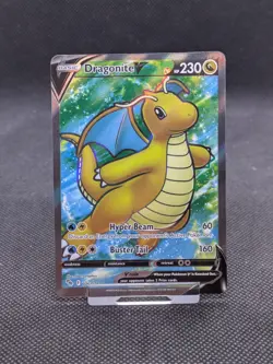 Dragonite V 076/078 Pokemon GO Full Art Ultra Rare Pokemon Card NM/M - Image 1