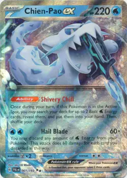 Lightly Played Chien-Pao ex - 061/193 - Double Rare Pokemon Paldea Evolved - Image 1
