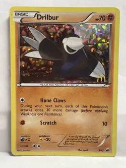 Drilbur 8/12 - McDonald's PROMO HOLO - 2012 Pokemon TCG - Image 1