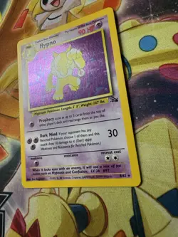 Pokemon - Fossil Unlimited Holo Rare Hypno 8/62 - NM - Image 2