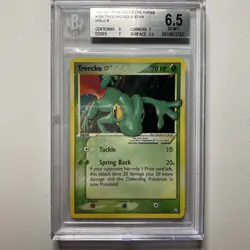 2004 Pokemon Ex Team Rocket Returns 109 Treecko Gold Star Holo BGS 6.5 Vintage - Image 1