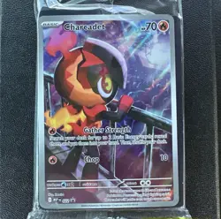 Charcadet 022 ETB Black Star Promo - Pokemon TCG Phantasmal Flames - NM+/SEALED - Image 1
