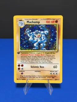 1999 Pokemon Machamp 8/102 Base Set Holo 1st Edition Vintage - LP - Image 1